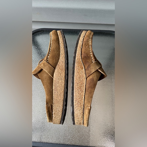 Birkenstock Buckley Clog Womens Brown Suede Mules Shoes Slip-On Sz 245 US 7-7.5 - Picture 7 of 13